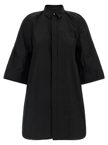 Sacai Wide Sleeved Chemisier Dress