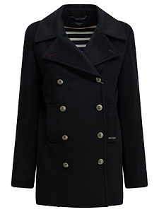 Saint James Double-Breasted Peacoat
