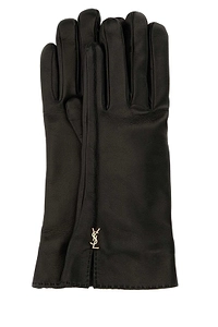 Saint Laurent Cassandre Logo Plaque Gloves