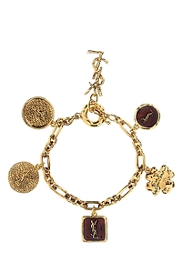 Saint Laurent Cassandre Multi-Charm Bracelet