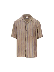Saint Laurent Cassandre Striped Shirt