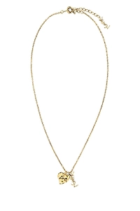 Saint Laurent Coeur Heart Charm Necklace