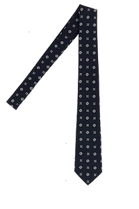 Saint Laurent Embroidered Jacquard Tie