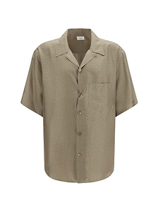 Saint Laurent Geometric Printed Button-Up Shirt