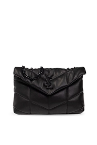 Toy Logo Plaque Puffer Shoulder Bag