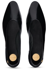 Saint Laurent Sao Almond-Toe Ballet Flats