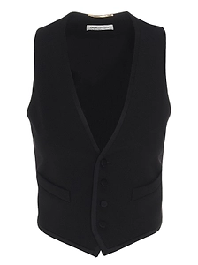 Saint Laurent Short Tuxedo Vest