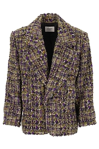 Saint Laurent Single-Breasted Tweed Jacket