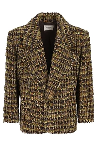 Saint Laurent Single-Breasted Tweed Jacket