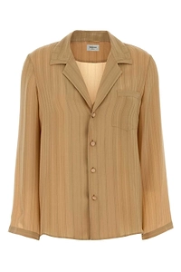 Saint Laurent Striped Button-Up Pajama Top