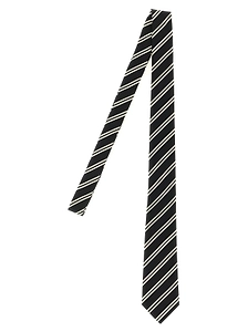 Saint Laurent Striped Jacquard Tie