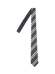 Saint Laurent Striped Jacquard Tie