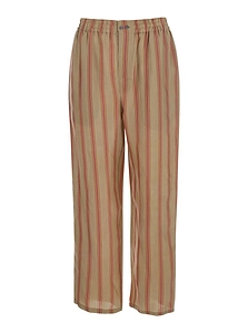 Saint Laurent Strips Elastic-Waist Pants