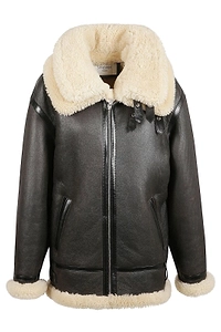 Saint Laurent Zip-Up Long-Sleeved Jacket