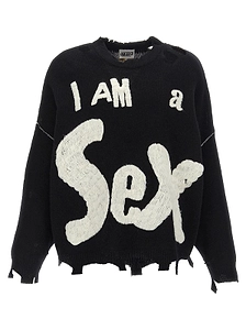 Saint Mxxxxxx X Sex Pistols Distressed Knitted Jumper