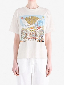 Saint Mxxxxxx Graphic Printed Crewneck T-Shirt