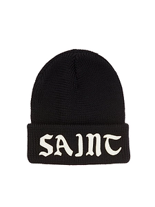Saint Mxxxxxx Logo Embroidered Knitted Beanie