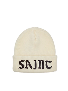 Saint Mxxxxxx Logo Embroidered Knitted Beanie