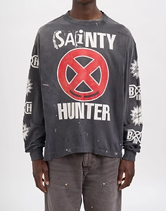 Saint Mxxxxxx X Bounty Hunter Sainty Hunter Crewneck T-Shirt