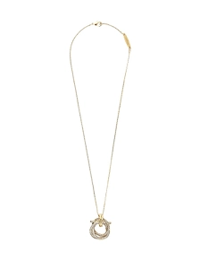 Ferragamo Gancini Pendant Embellished Necklace