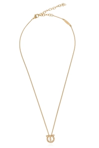 Ferragamo Embellished Gancini Chain-Linked Necklace