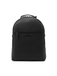 Ferragamo Logo Embroidered Zipped Backpack