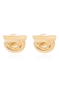 Ferragamo Logo Engraved Earrings