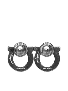 Ferragamo Stud Gancini Earrings