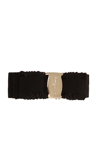 Ferragamo Vara Bow Logo-Engraved Hair Clip