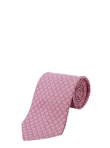Ferragamo Tetris-Printed Pointed-Tip Tie