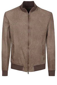 Salvatore Santoro Ribbed Trim Bomber Jacket