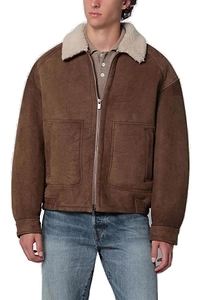 Salvatore Santoro Shearling Detailed Zip-Up Jacket