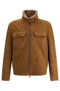 Shearling Zip-Up Jacket
