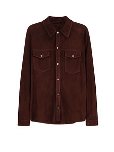 Salvatore Santoro Snap-Button Suede Shirt