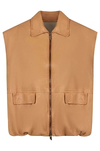 Salvatore Santoro Zipped Leather Gilet