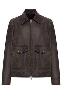 Zipped Leather Jacket