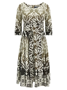 Samantha Sung Abelia Printed Midi Dress