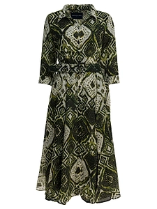 Samantha Sung Aster Belted Midi Dress