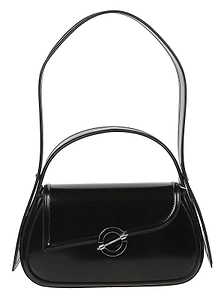 Curved Flap Shoulder Bag