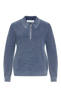 SamsØE SamsØE Saearl Zip Polo Knitted Sweater