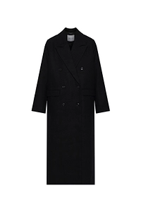 Sajill Long Double-Breasted Coat