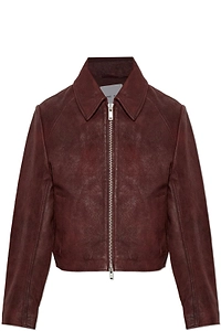 Sashiva Cropped Leather Jacket
