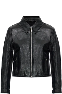 Sashiloh Zip Leather Jacket
