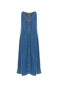 Saskylar V-Neck Denim Dress