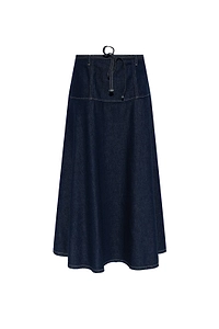 Satilly Drawstring Denim Skirt