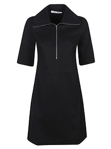 SamsØE SamsØE Zip-Neck A-Line Dress