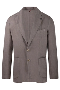Santaniello Two-Button Linen Blazer
