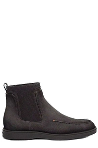 Santoni Almond Toe Chelsea Boots