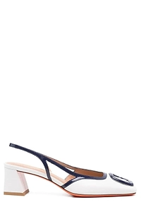 Santoni Atena Buckle Slingback Heeled Pumps
