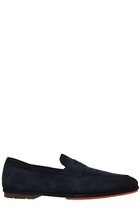 Santoni Almond Toe Penny Loafers